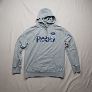 Vintage Baby Blue Roots Canada Hoodie
